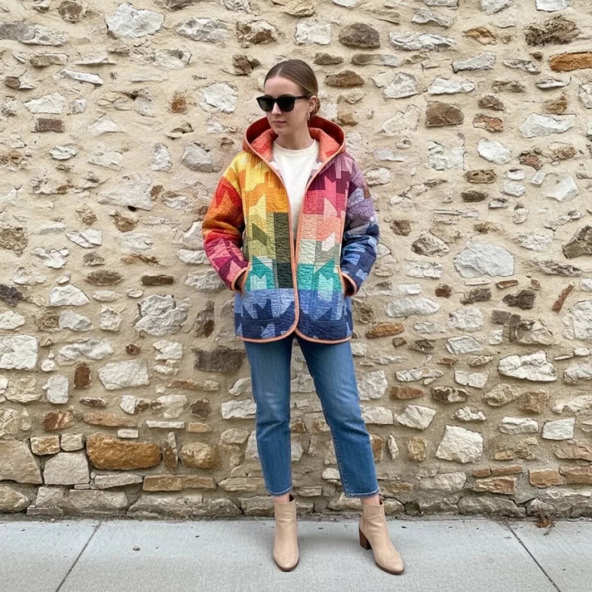Hooded Quilted Jacket view 5